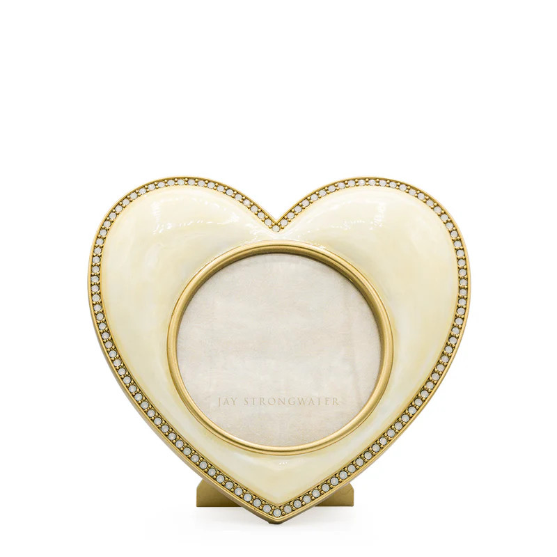 NEW JAY STRONGWATER CHANTAL HEART FRAME GOLD #SPF5809-292 BRAND NIB SAVE$ F/SH
