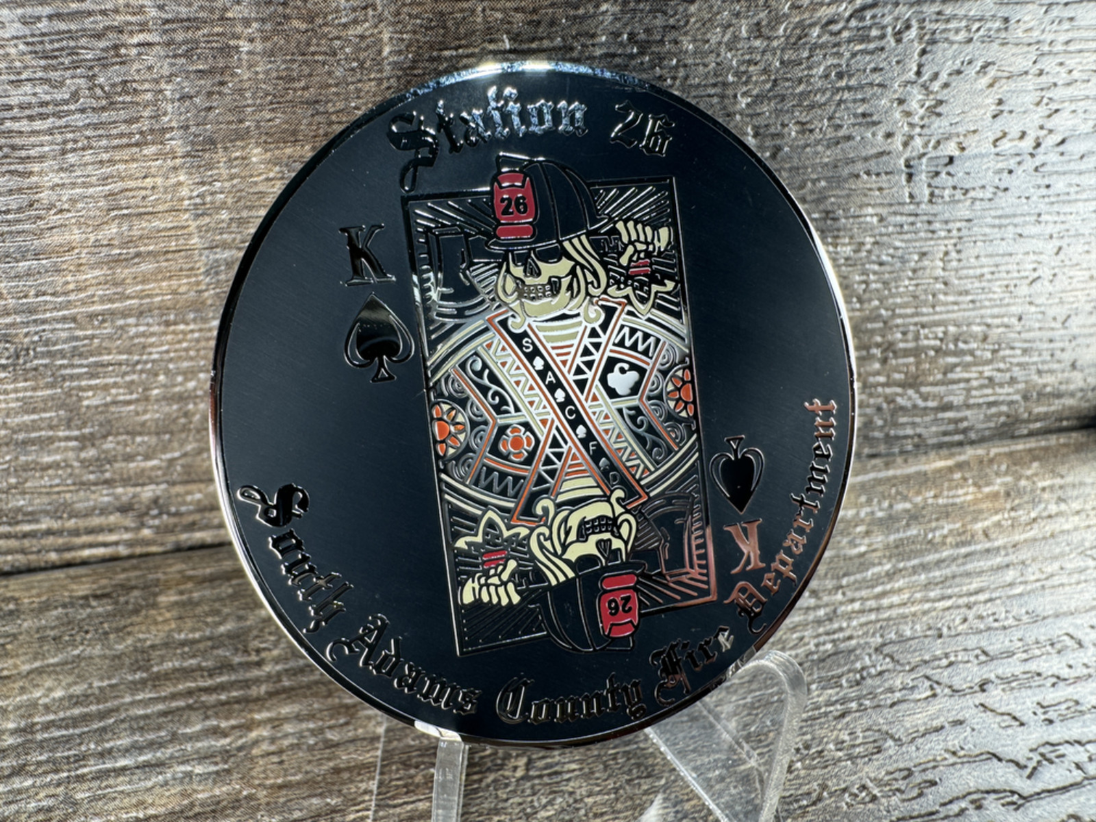 SOUTH ADAMS COUNTY FIRE ENGINE 26 COMMERCE CITY POLICE COLORADO CHALLENGE COIN