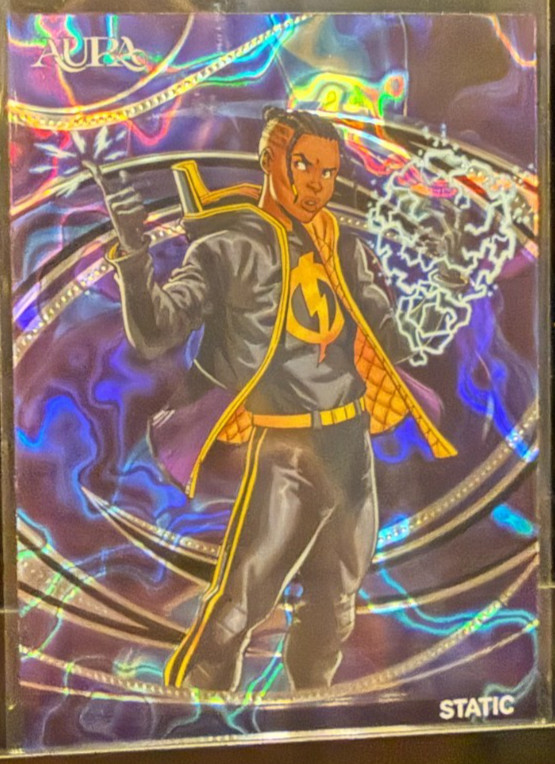 Kakawow DC Aura 2025 ADC-IBL-27 STATIC Blue Parallel Refractor Card /95