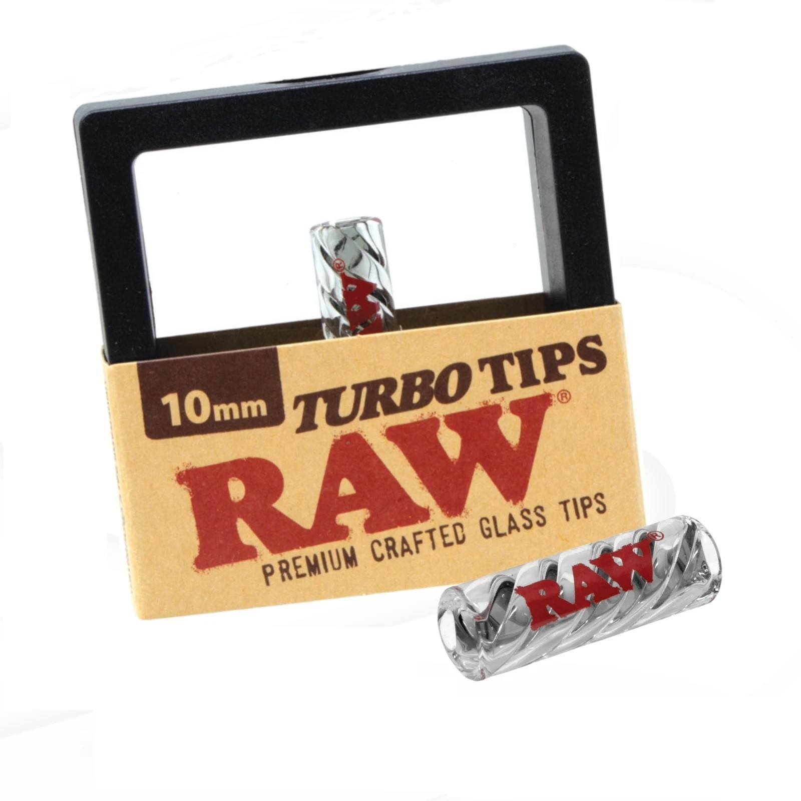 One RAW Rolling Papers GLASS TURBO TIP – 10mm – LIMITED – Premium Crafted Tips