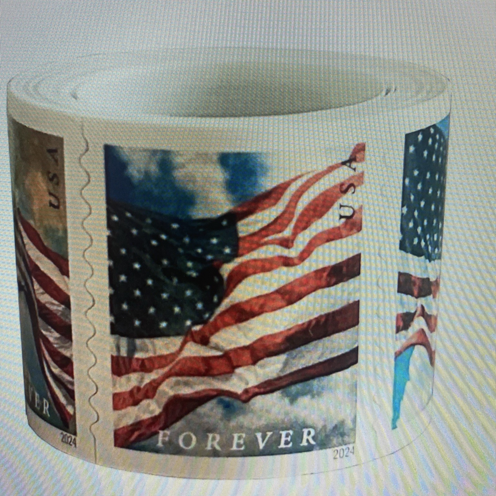 2024 USPS FOREVER RATE FLAGS STAMPS Scott#5871-74(MNH)-100PCS ROLL