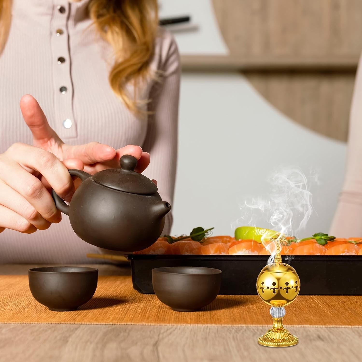 Catholic Incense Burner with Tong Charcoal Polished Metal Brass Censer Holder…