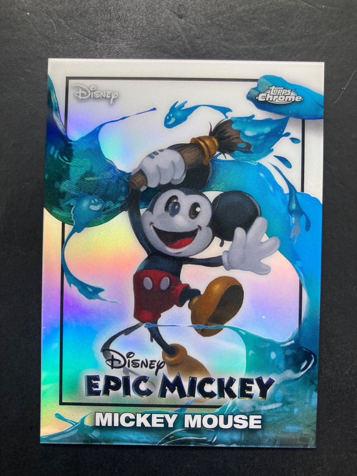 2026 Topps Disney Neon Chrome Epic Mickey EM-1 Mickey Mouse