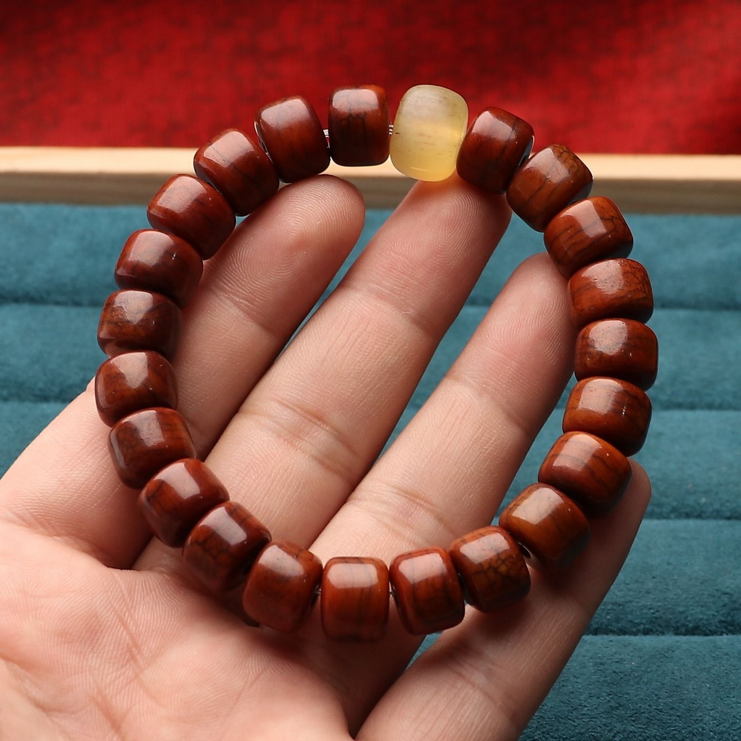Tibetan Bracelet Ethnic Style Prayer Beads Handcrafted Mala for Men
