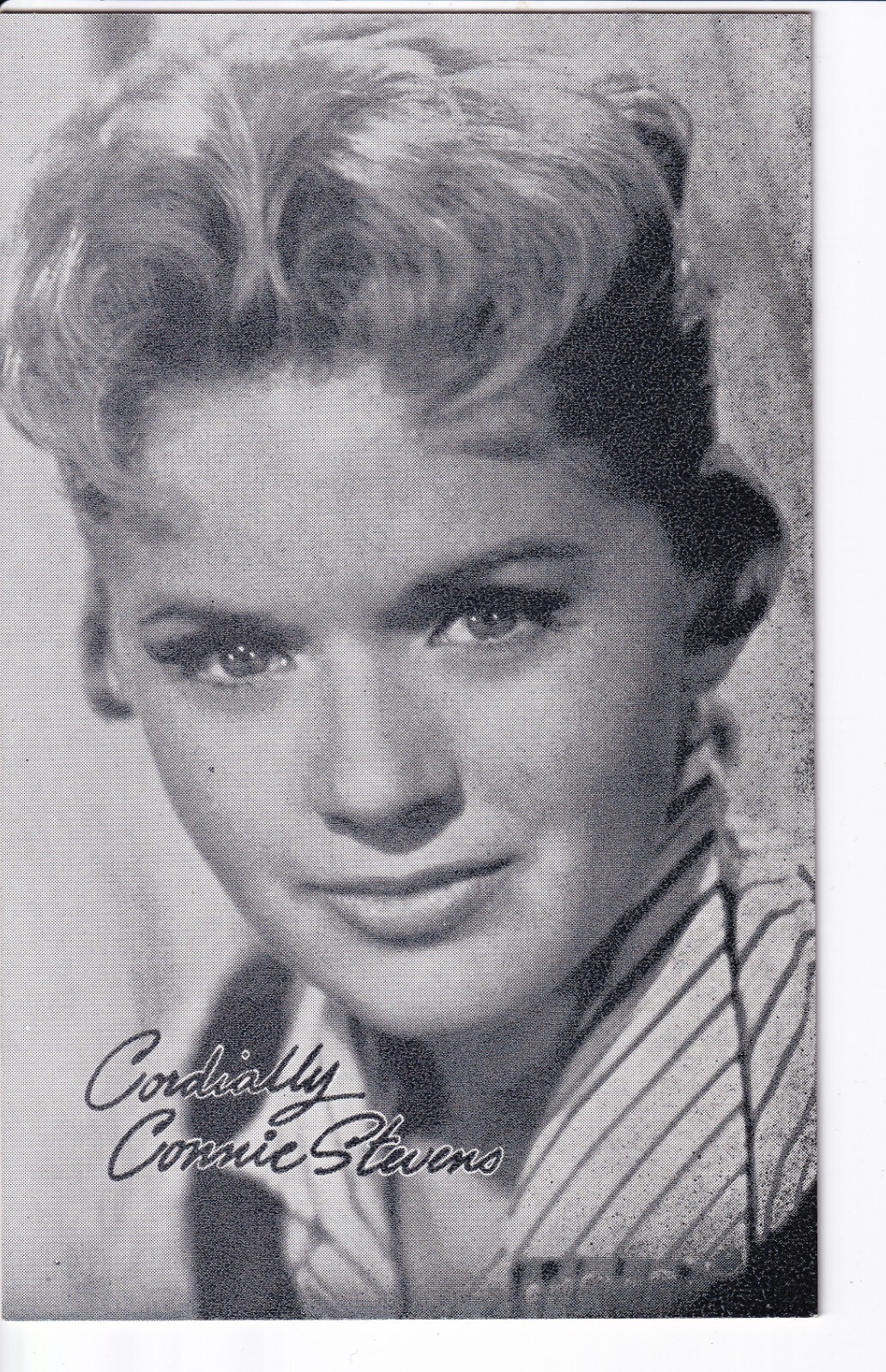 Connie Stevens Arcade Card Billboard Exhibit Vintage 1960’s Era