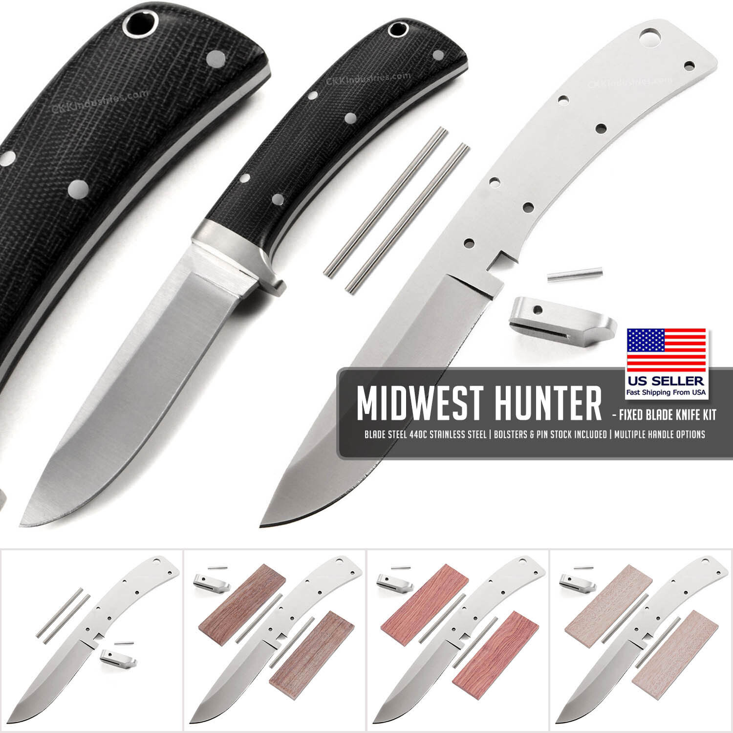 Midwest Hunter – DIY Knife Making Kit – USA Design