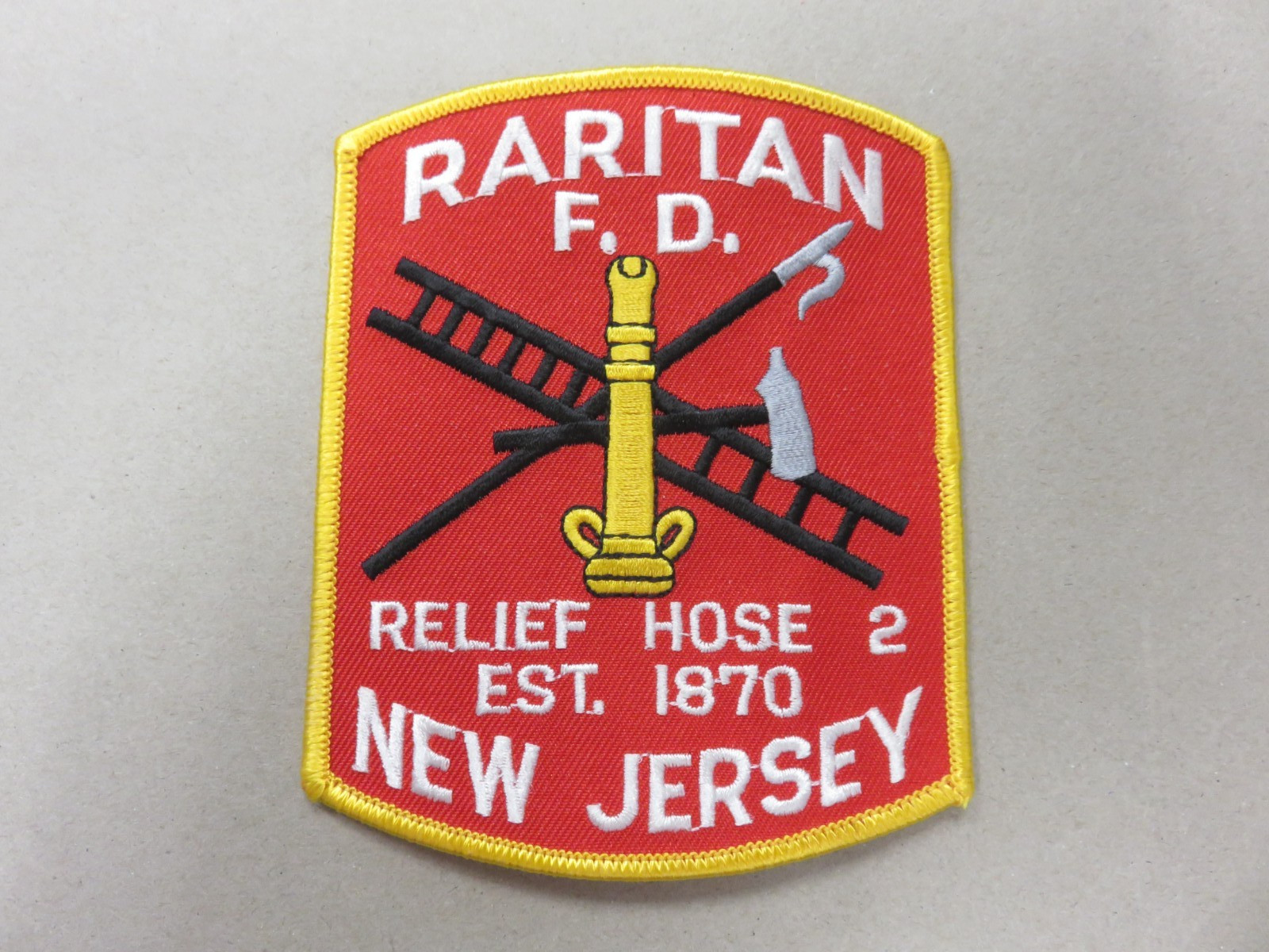 Raritan (NJ) Fire Dept., Relief Hose 2, Shoulder Patch
