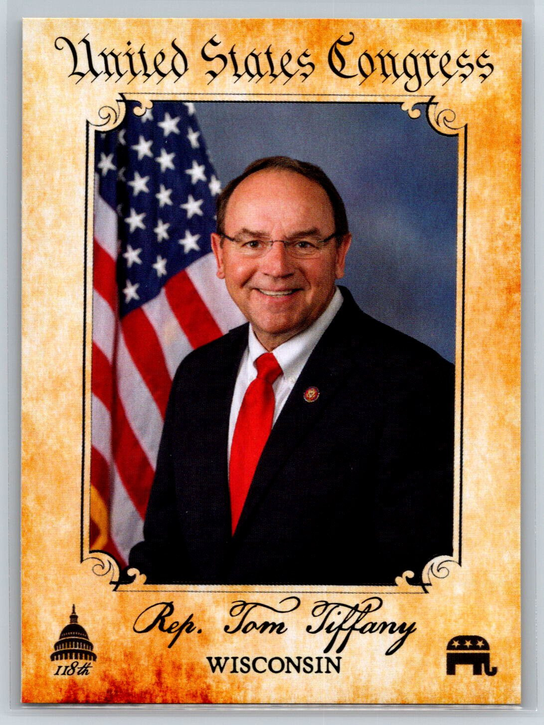 2024 Fascinating Cards 118th US Congress Tom Tiffany Wisconsin GOP #533