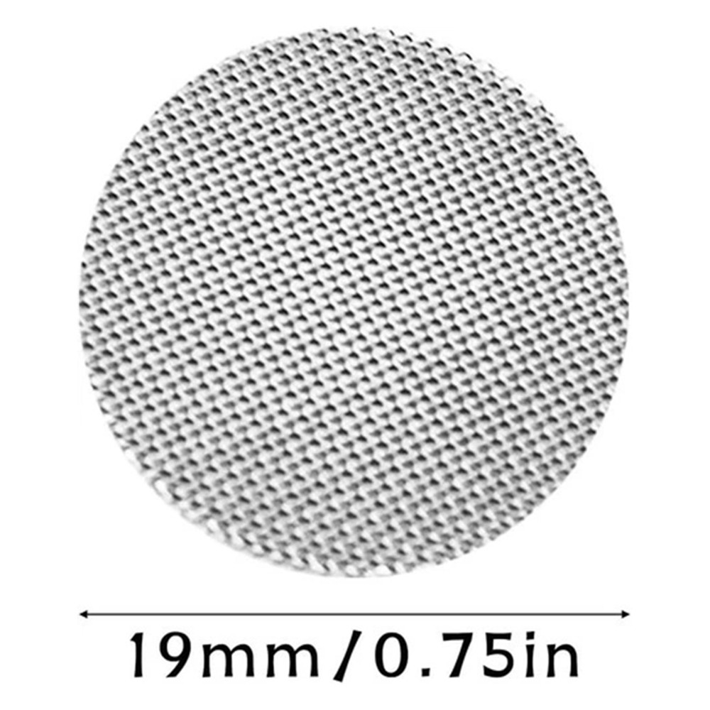 100Pcs Smoking Pipe Filter Screens Round Filters Stainless Steel Mesh for Gifts