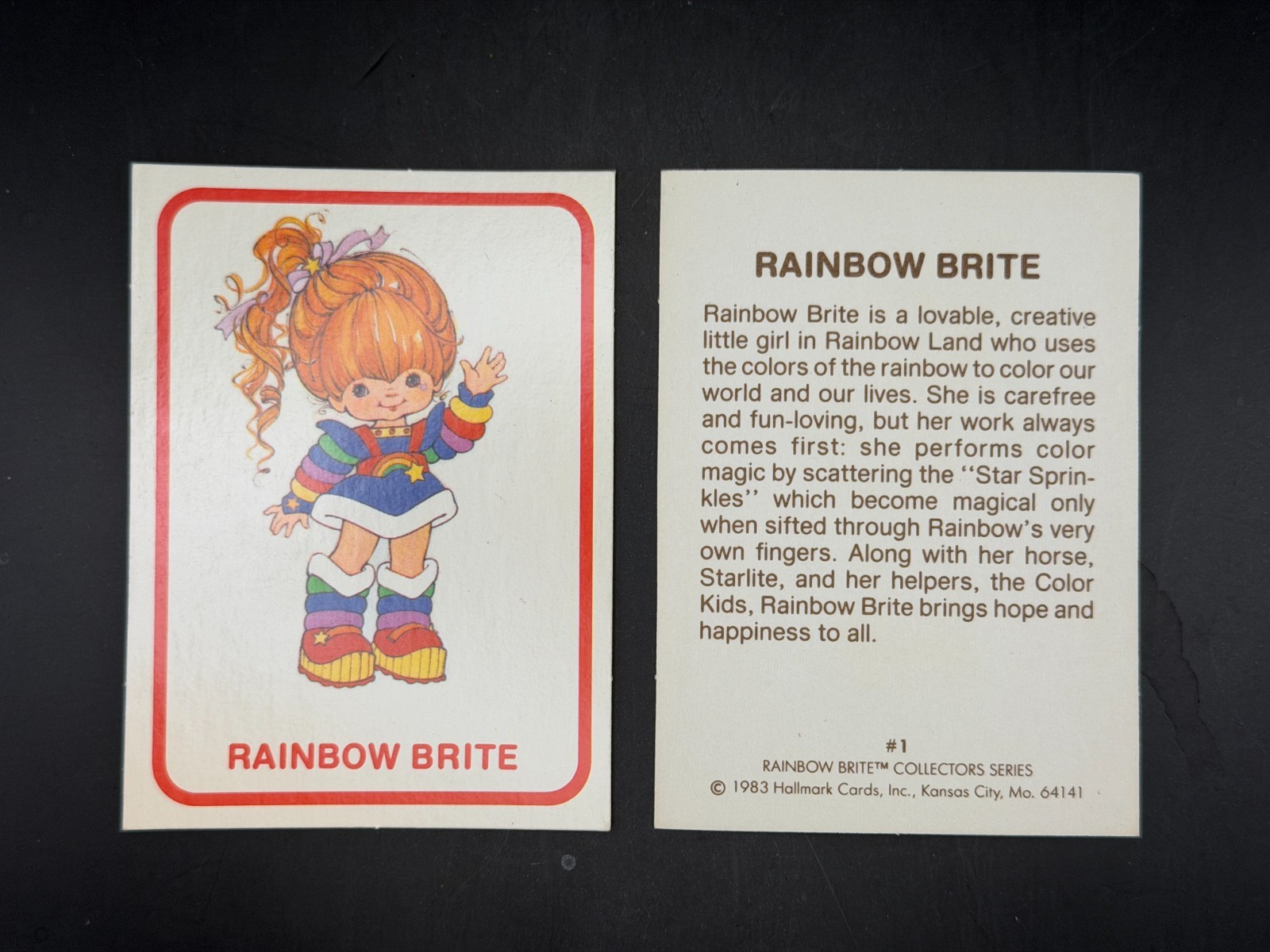 Vintage 1983 RAINBOW BRITE Collectors Series Trading Cards Hallmark YOU PICK!