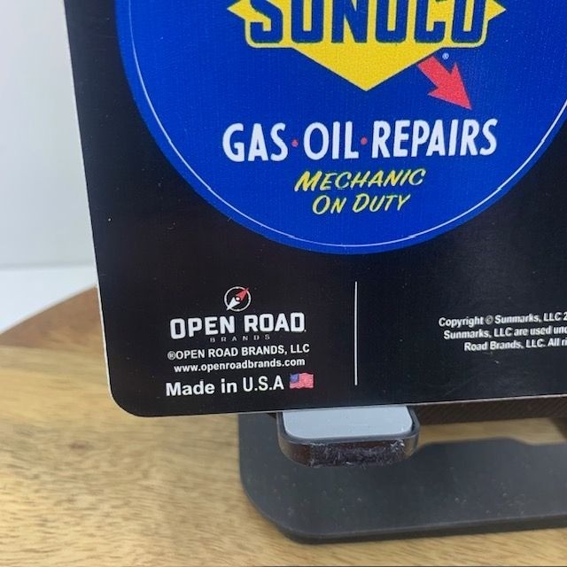 Sunoco Oil Gas Weather Resistant Adhesive Decals Made in USA 1 Sheet 3 Decals