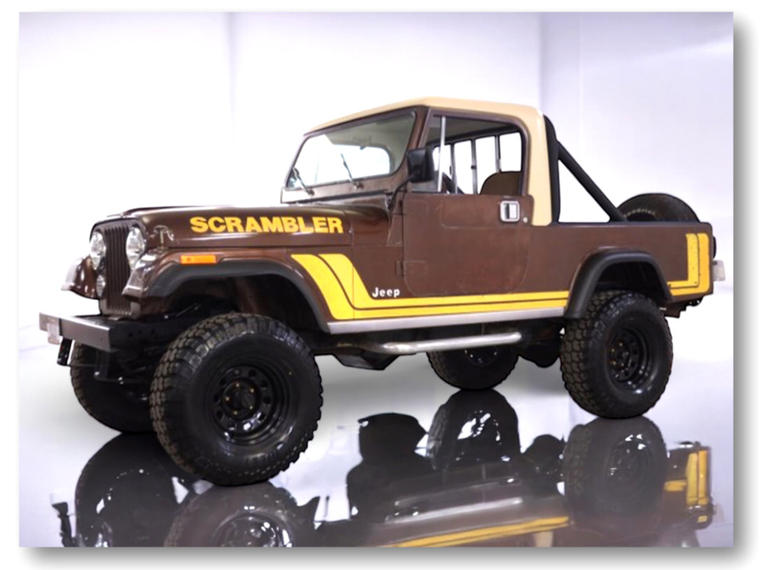 1982 Jeep CJ8 Scrambler Refrigerator Locker Tool Box Fridge Magnet