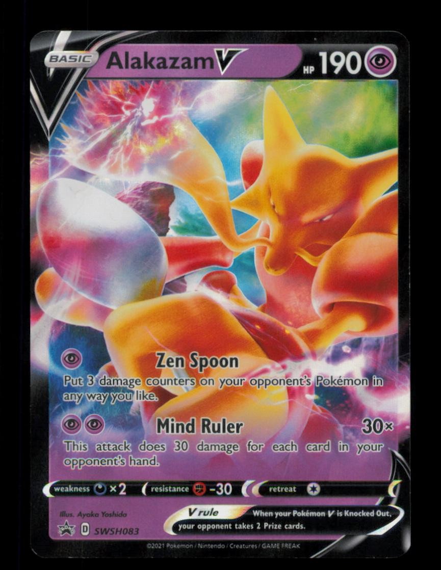 HOLO ALAKAZAM V PROMO HOLO SWSH083 LP POKEMON