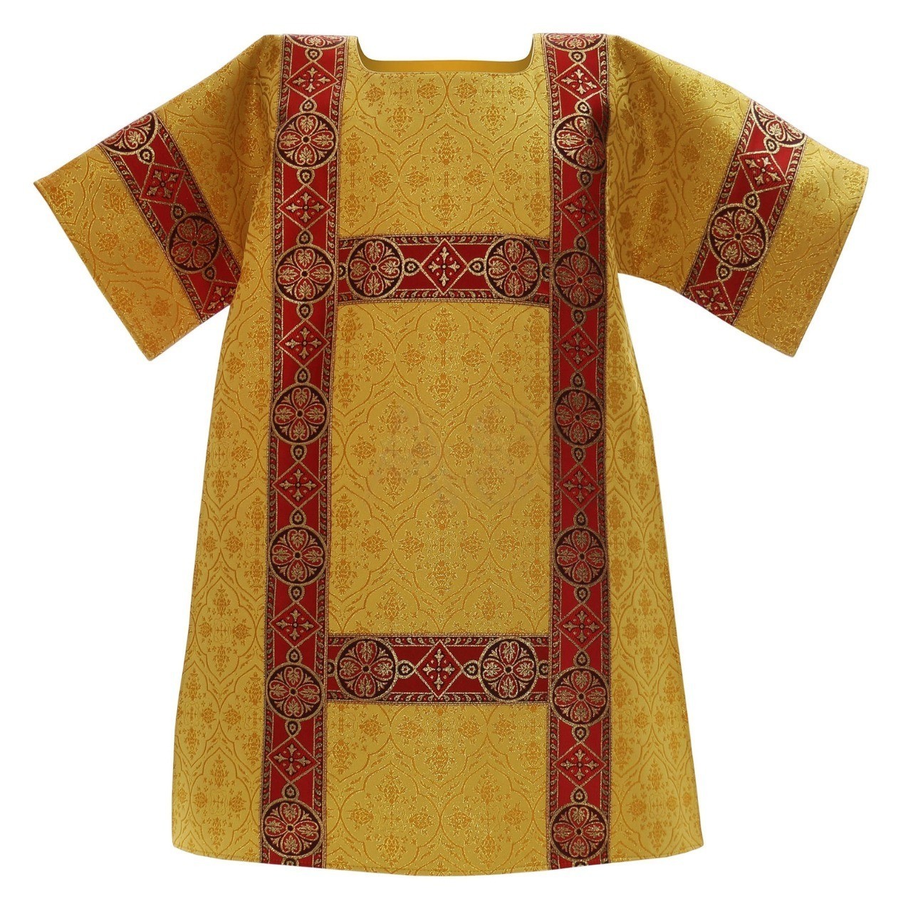 Gold/red Roman Dalmatic with stole Dalmatique Dalmática Dorada/roja DR201GC16