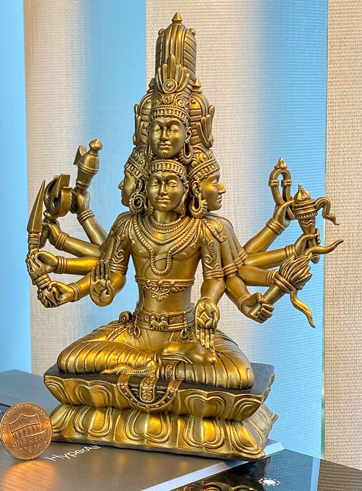 Statue of Lord Sadashiva, the highest five-faced form of Lord Shiva