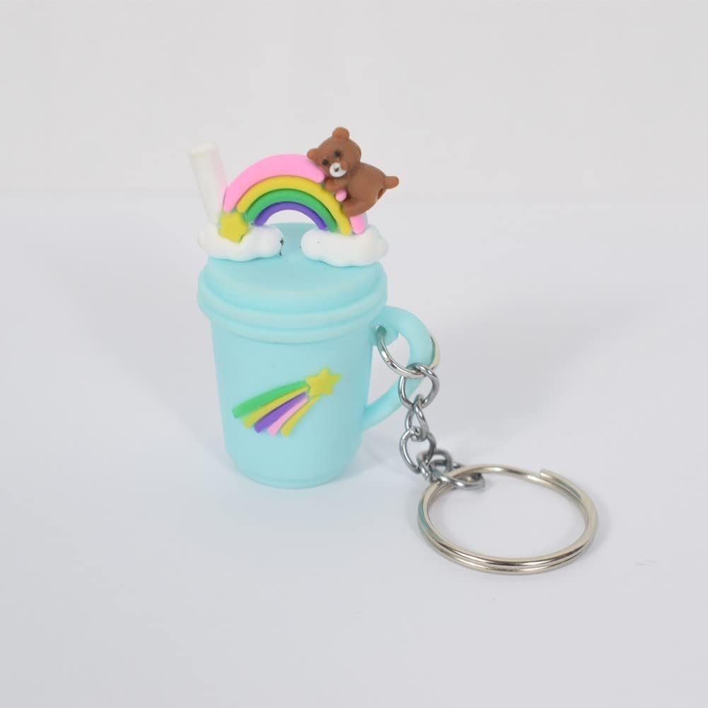 50PCS Bulk Keychains Set Split Keychains Rings with Chain 1 Inch Key Rings