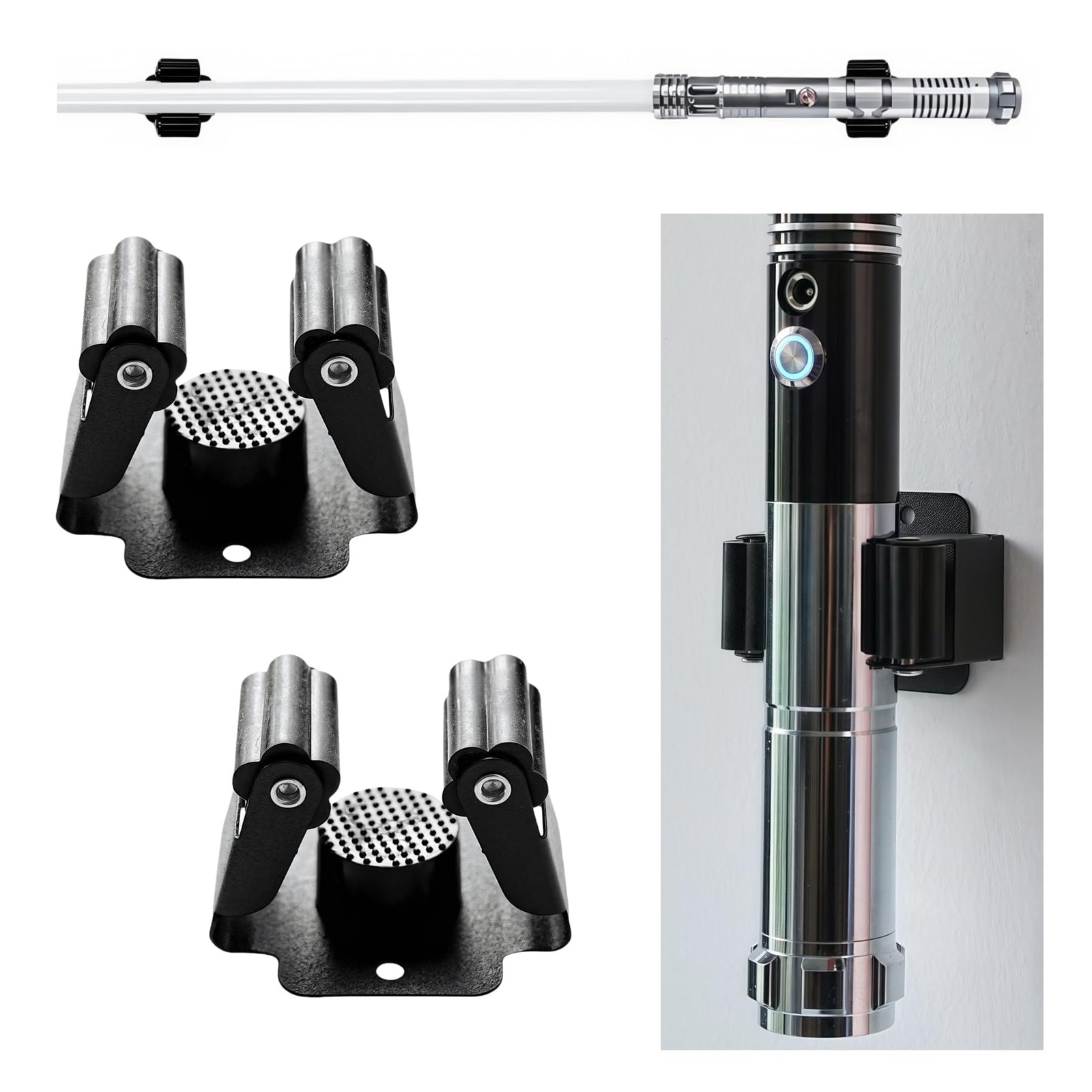 Adjustable Lightsaber Wall Mount Vertical Display Stand Horizontal Light Saber H