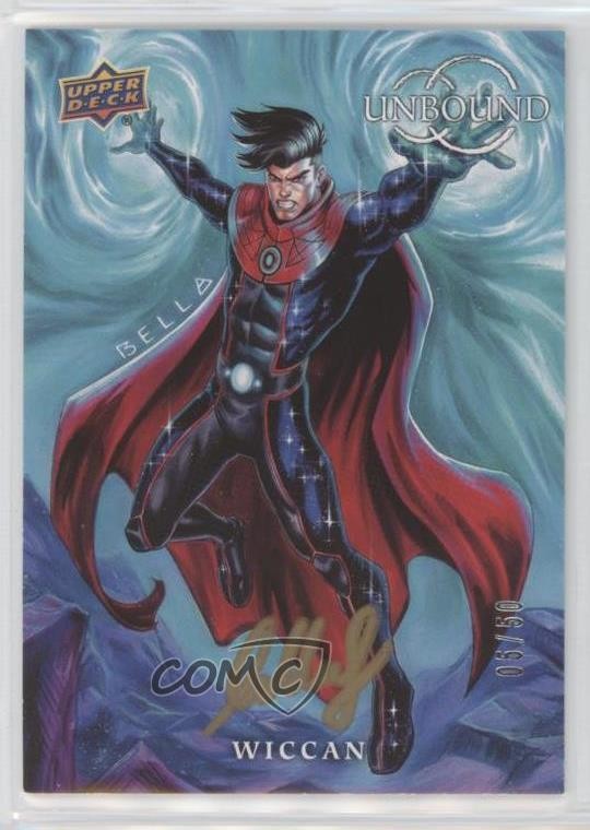 2024 Marvel Unbound Year 4 Artist 5/50 Wiccan by Bella Rachlin #19 Auto 0y6v