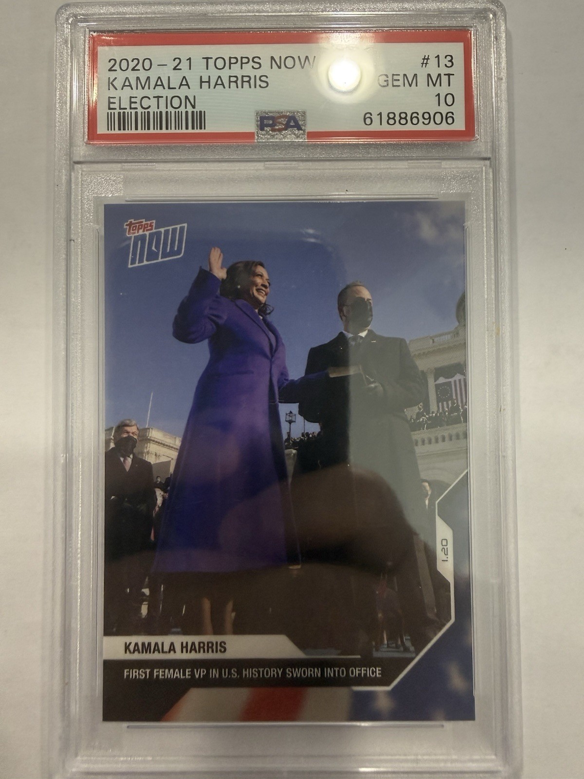 2020-21 Topps Now Kamala Harris #13 “Election” PSA 10