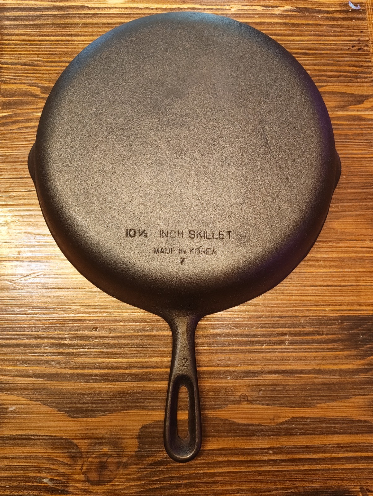 Vintage No.7 Cast Iron Skillet Made In Korea 10 1/8 Inch