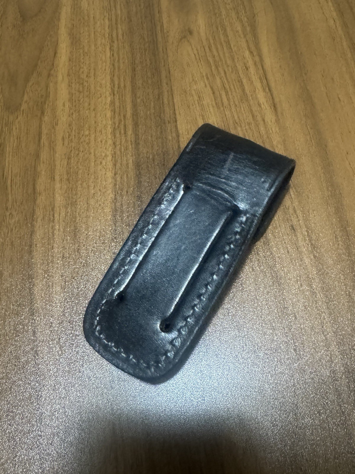 Eddie Bauer Black Leather Knife / Multi Tool Sheath – 5” Long – Sheath Only