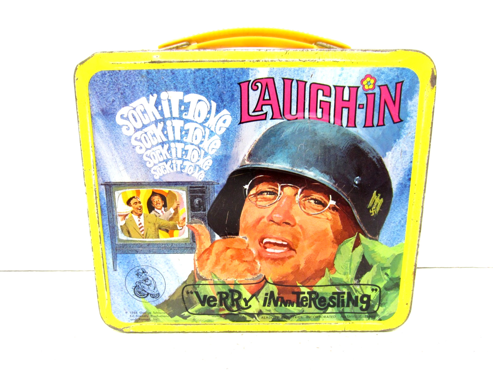 U.S.A Comedy TV Show ” LAUGH-IN ” LUNCHBOX And ORIGINAL THERMOS Vintage