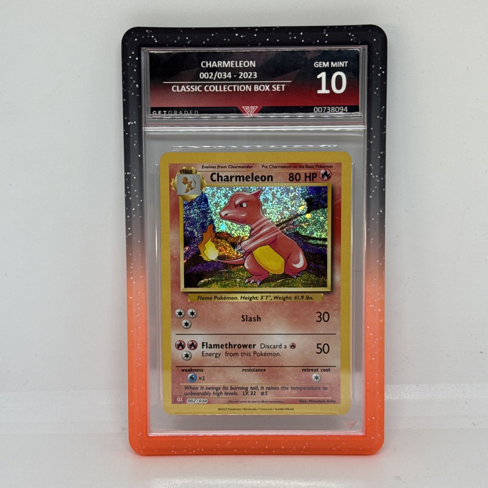 Charmeleon – Pokemon Classic Collection – 002/034 – 2023 – 💎 Getgraded 10