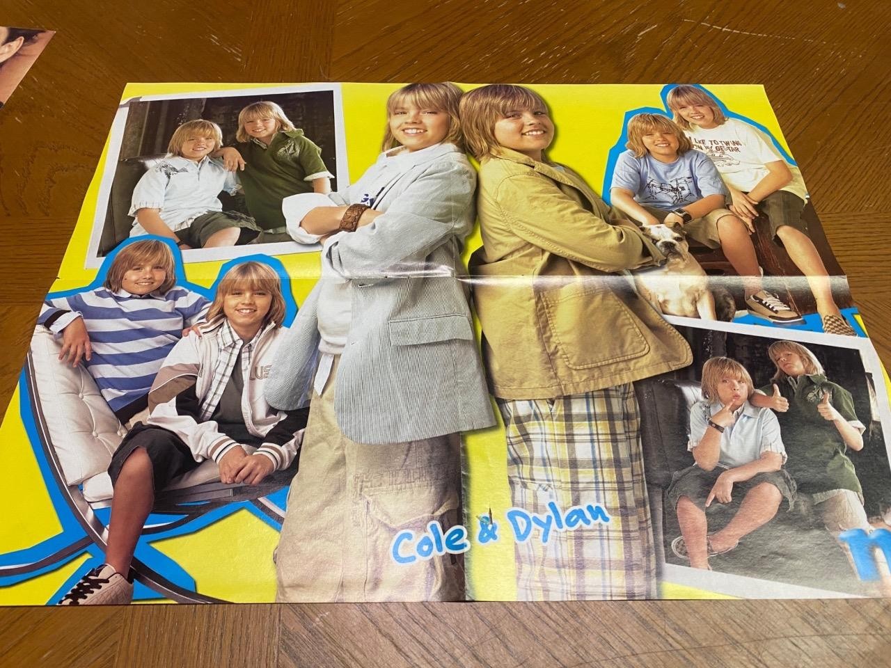 Hilary Duff Cole Sprouse Dylan Sprouse teen magazine poster clipping modeling