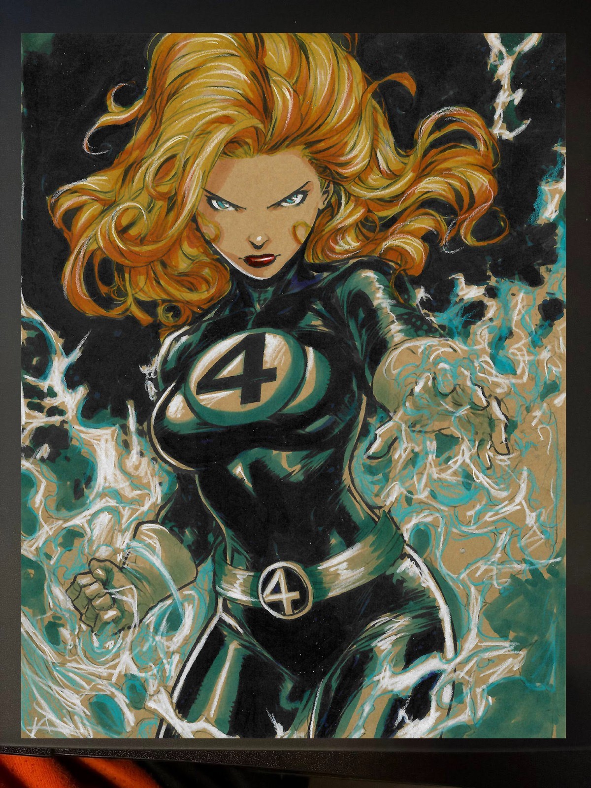 Invisible Woman Art Print Signed 8.5×11 | Art by Keyeske