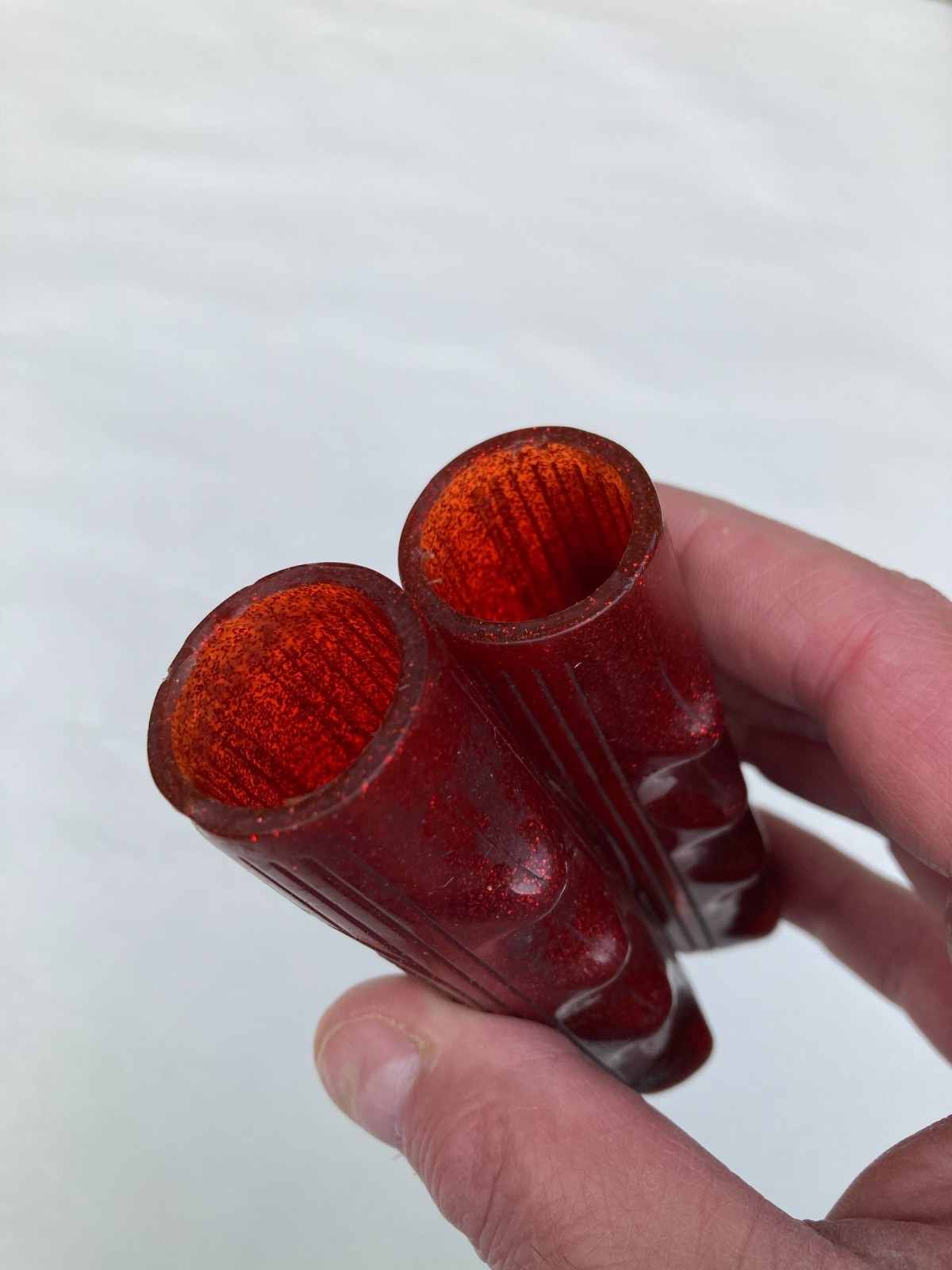VTG Schwinn Stingray Muscle Bike 1971 Original Metallic Glitter Red Hand Grips