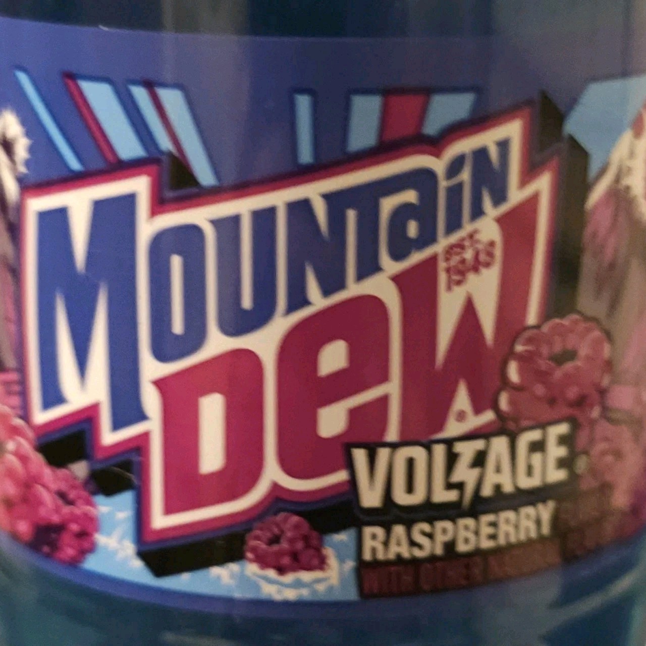 Mountain Dew Voltage Raspberry Flavor 20 fl oz Limited Run Collectible Bottle
