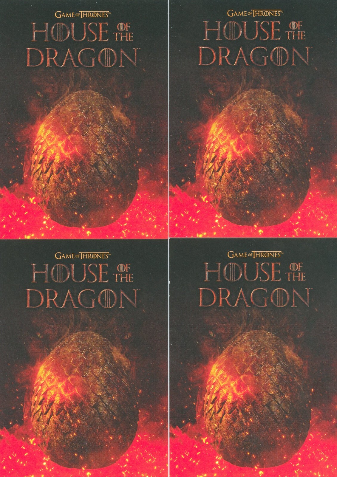 New 2024 Game of Thrones House of the Dragon Season One promo card number P1