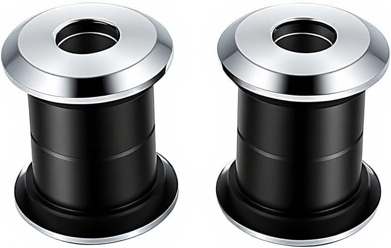 Polyurethane Handlebar Riser Bushings Black Urethane fr Harley Chrome#Black