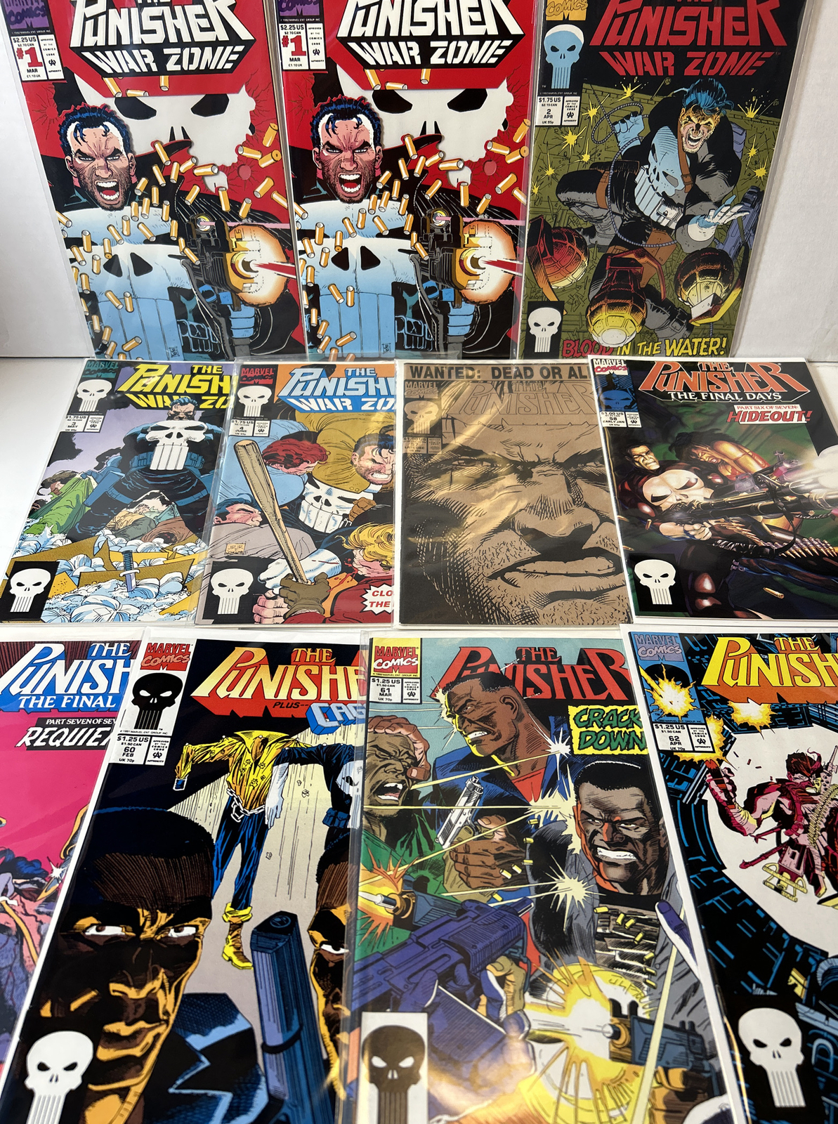 Punisher Run #57-62, War Zone #1-4 (Marvel 1991-92) *VF*