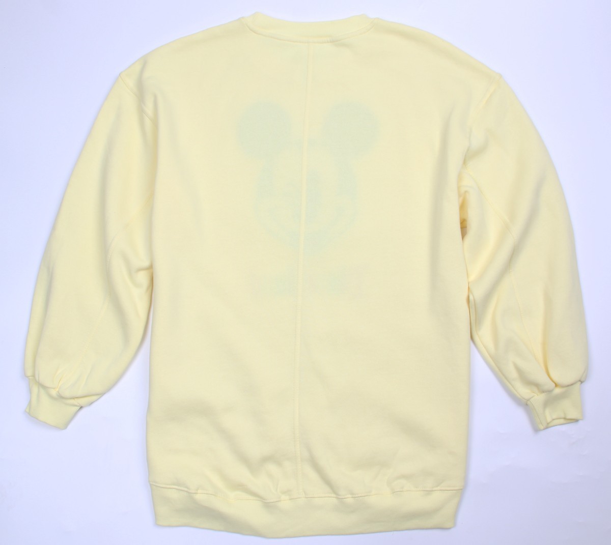 Disneyland Mickey Mouse Pullover Sweatshirt Oversized For Adults Yellow