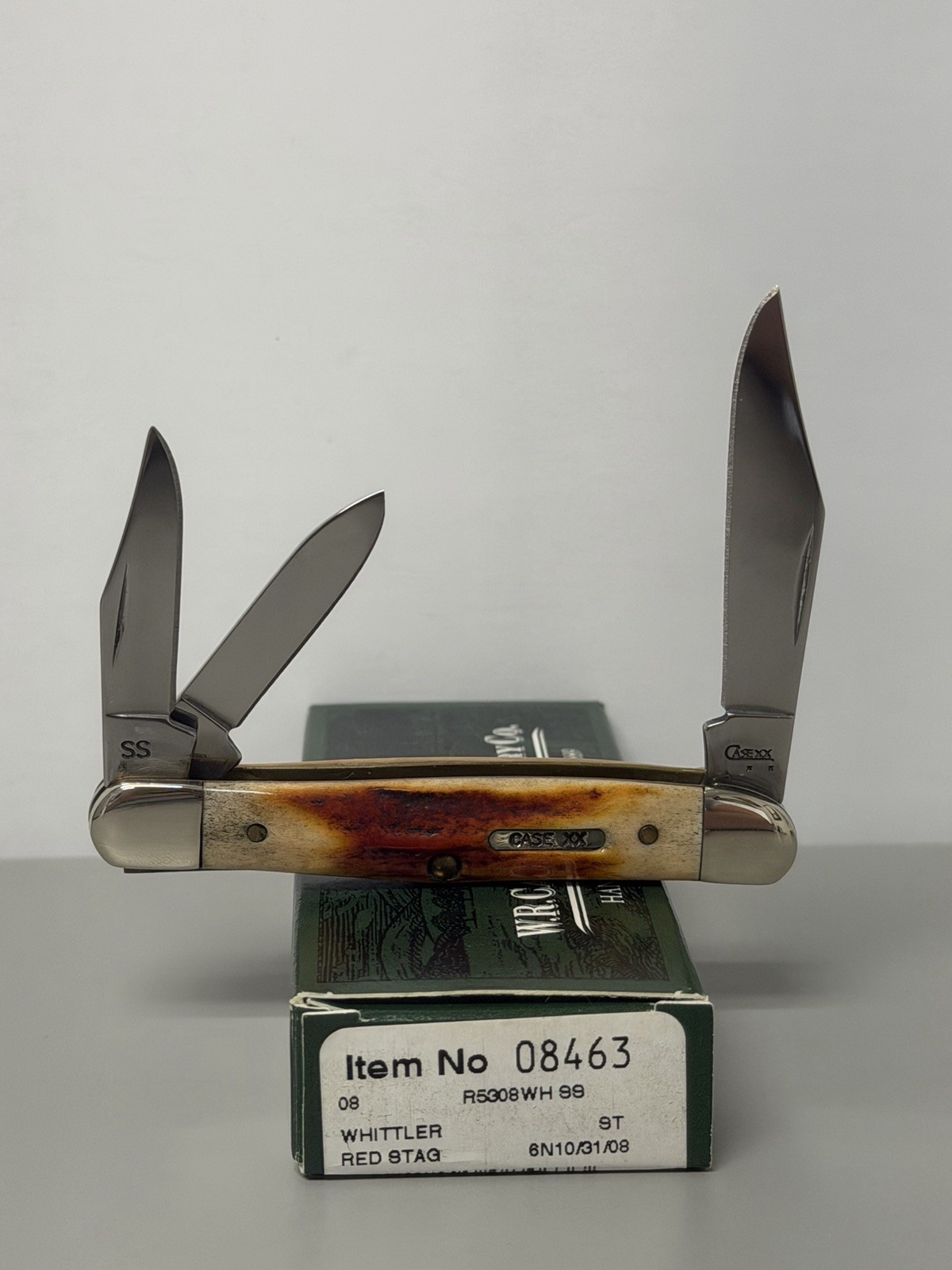 Case Red Stag Bar shield 8463 Whittler Knife