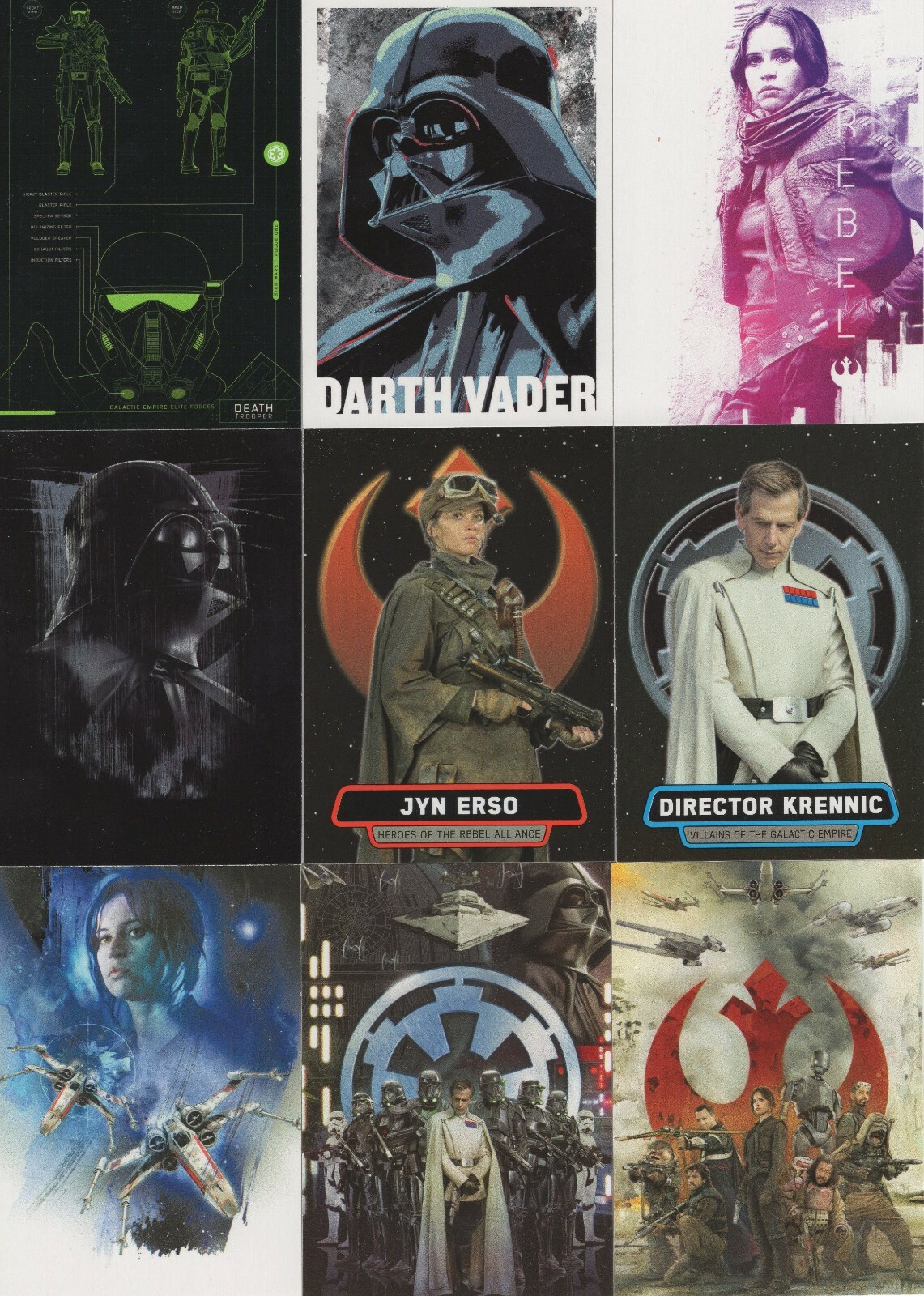 Topps Star Wars: Rogue One Series 1 Chase Insert Cards – You Pick Your Own