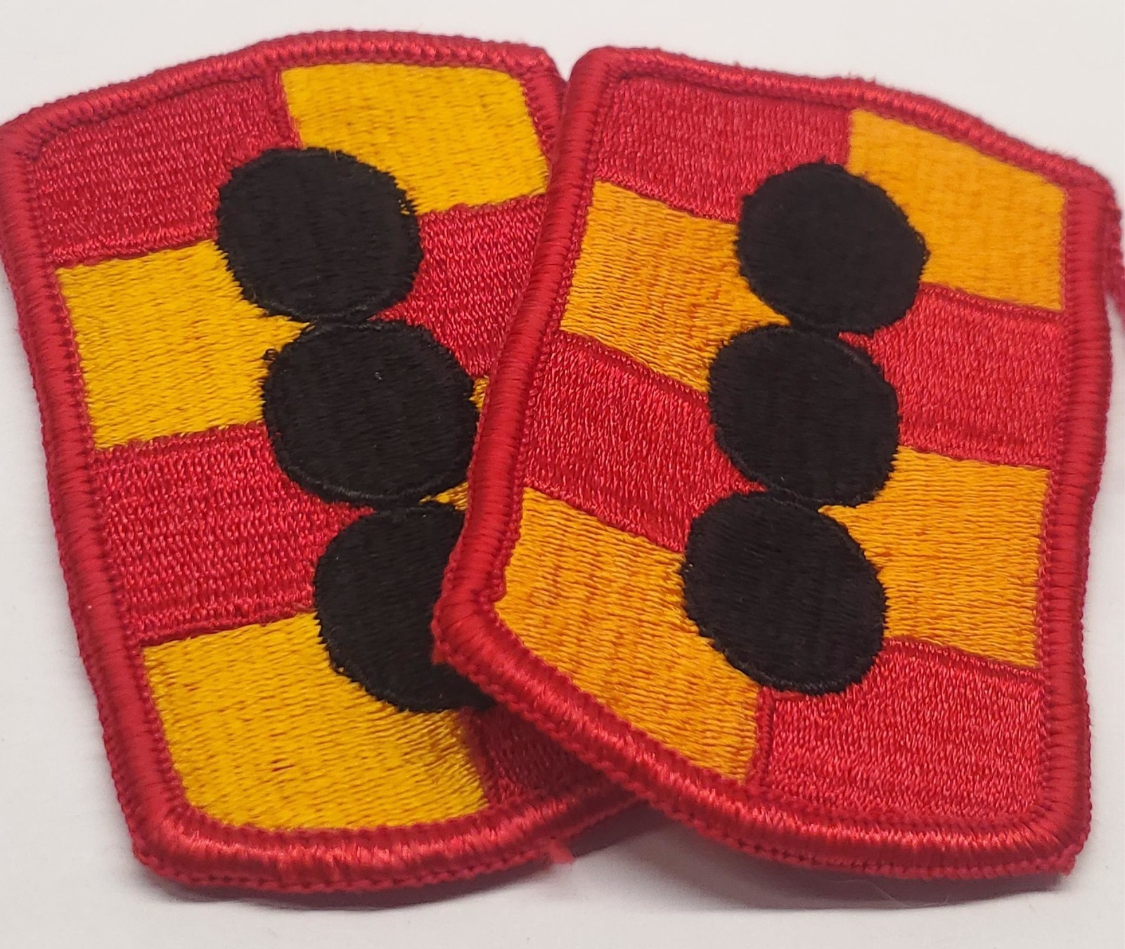Pair 434th Field Artillery Brigade Color Patches US Army Training Insignia