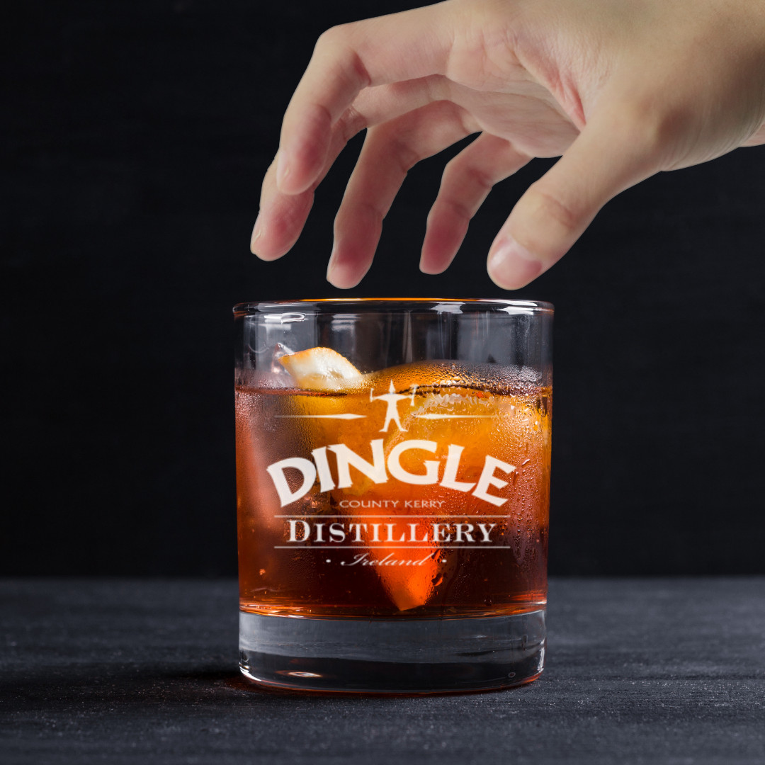 Custom Engraved Dingle Distillery Whiskey Glass – 11 oz Standard Rocks Glass