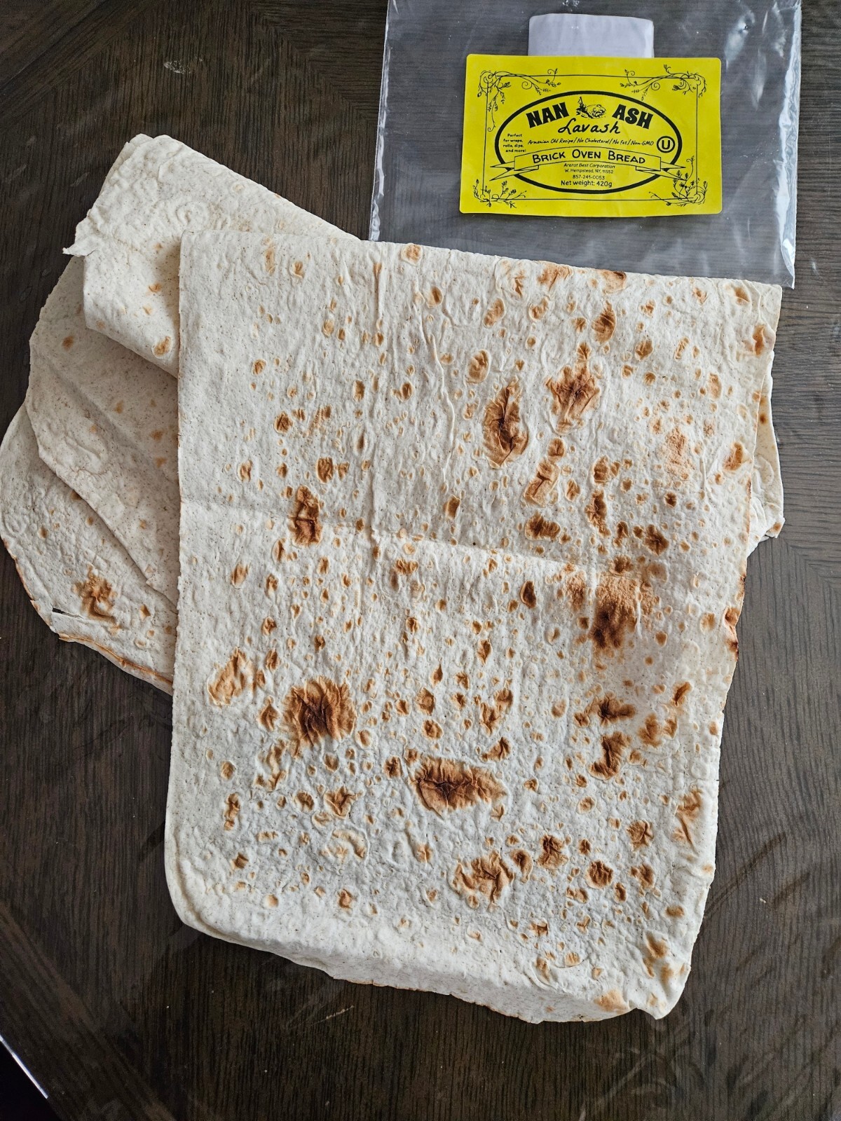 Armenian Lavash bread, kosher certified, 420g, Pack of 4, 3 pieces on each.
