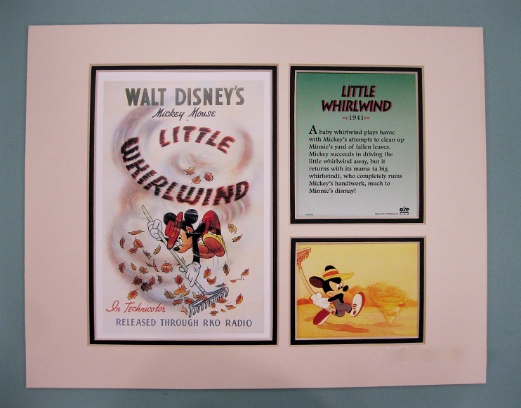 Disney Characters 11″ x 14″ Whirlwind DOUBLE MATTED Lithograph Print by OSP