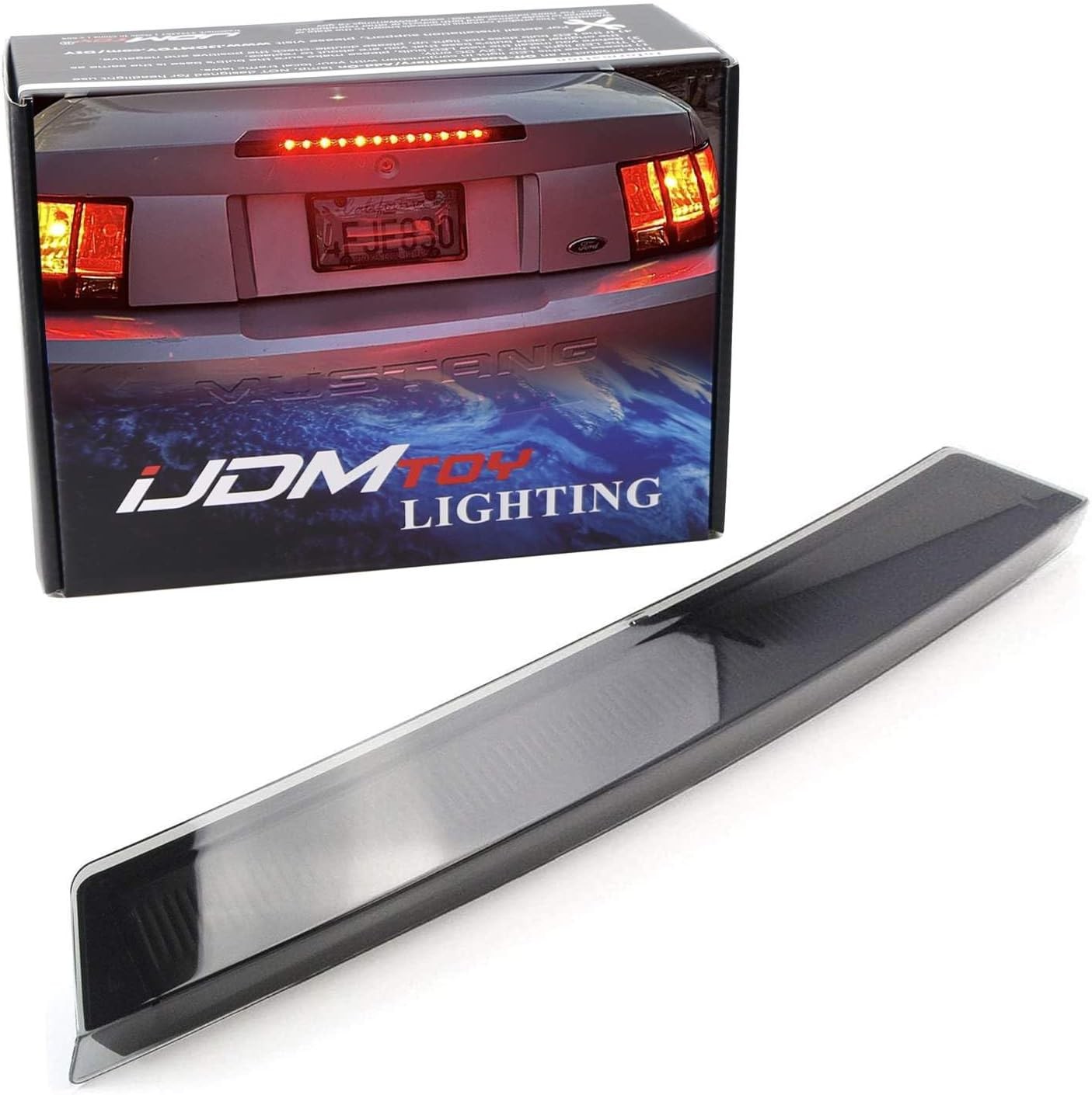 1999-2004 Ford Mustang Smoked Black Lens LED Third Brake Light High Mount Stop