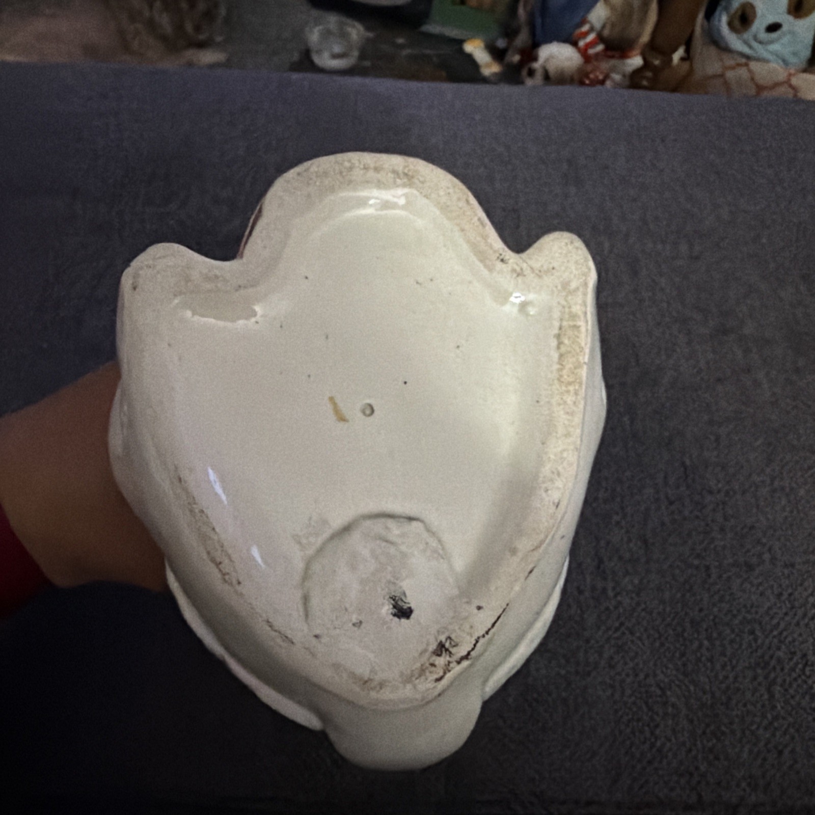 Vintage Anthropomorphic Easter Bunny Coin Bank KITSCHY Kitsch Ceramic 1950s