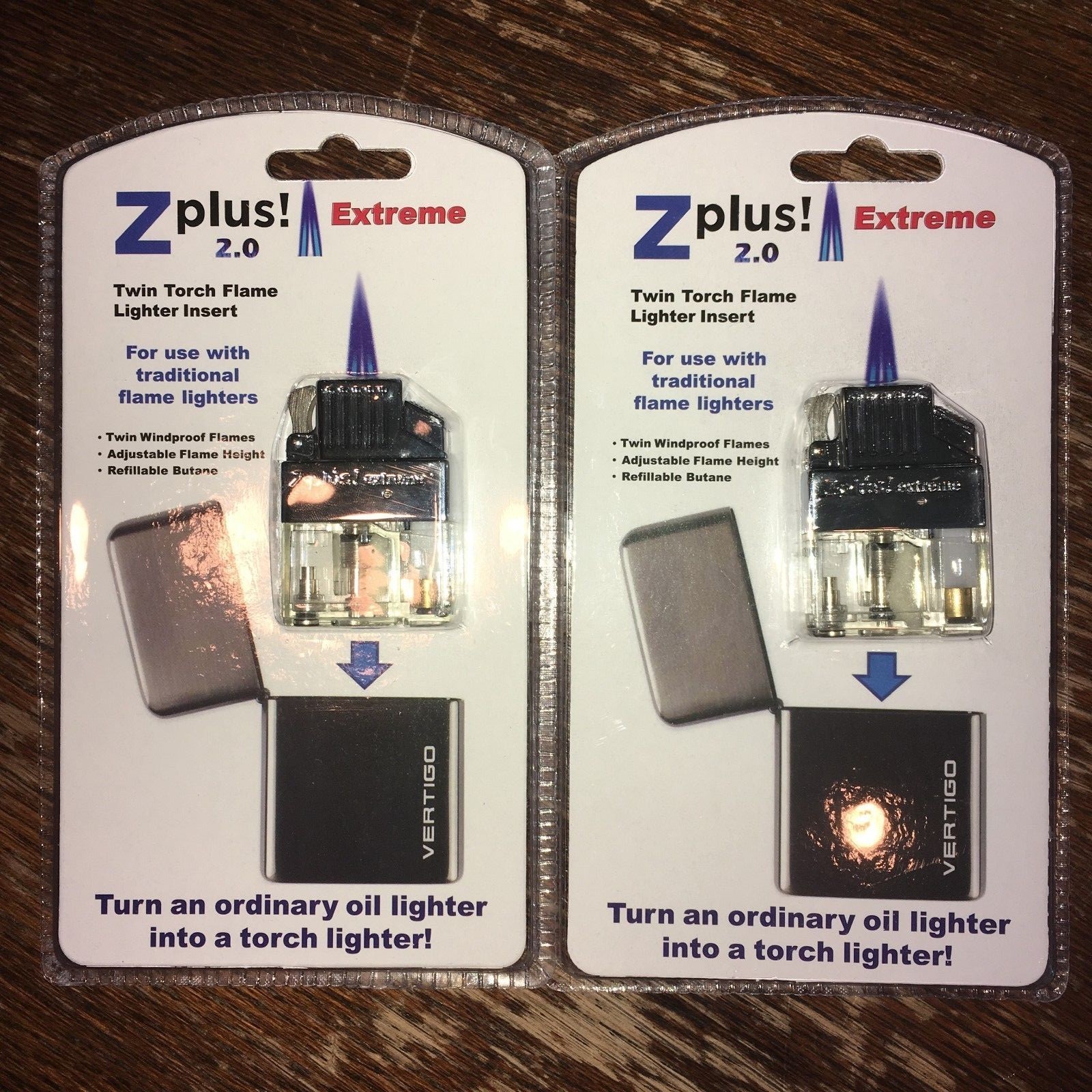 (2 Pack) Z-Plus Extreme Butane Twin Flame Torch Lighter Insert – Best Buy