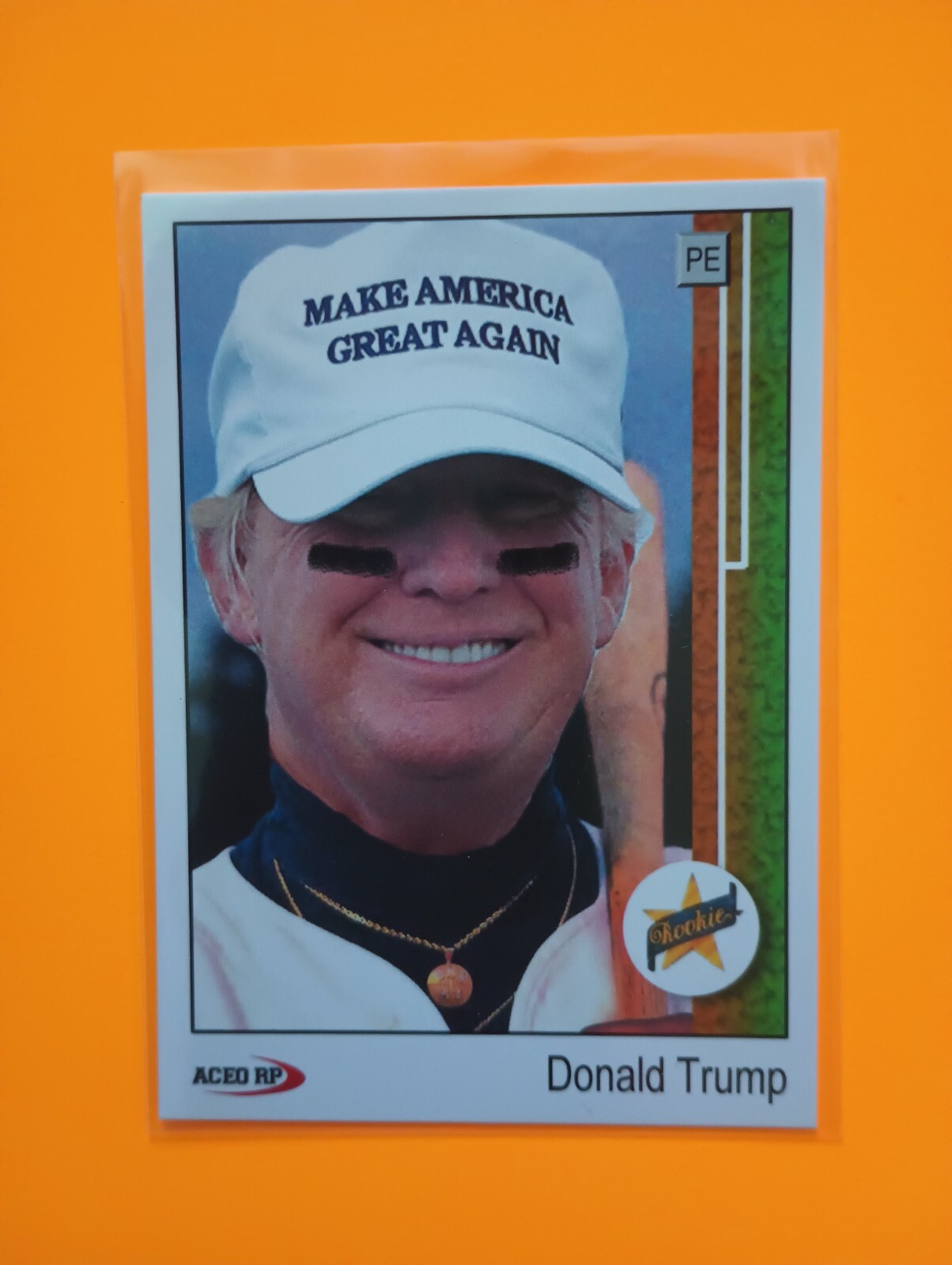 Donald Trump Collectible Trading Card – MAGA 1989 Upper Deck Griffey Knockoff