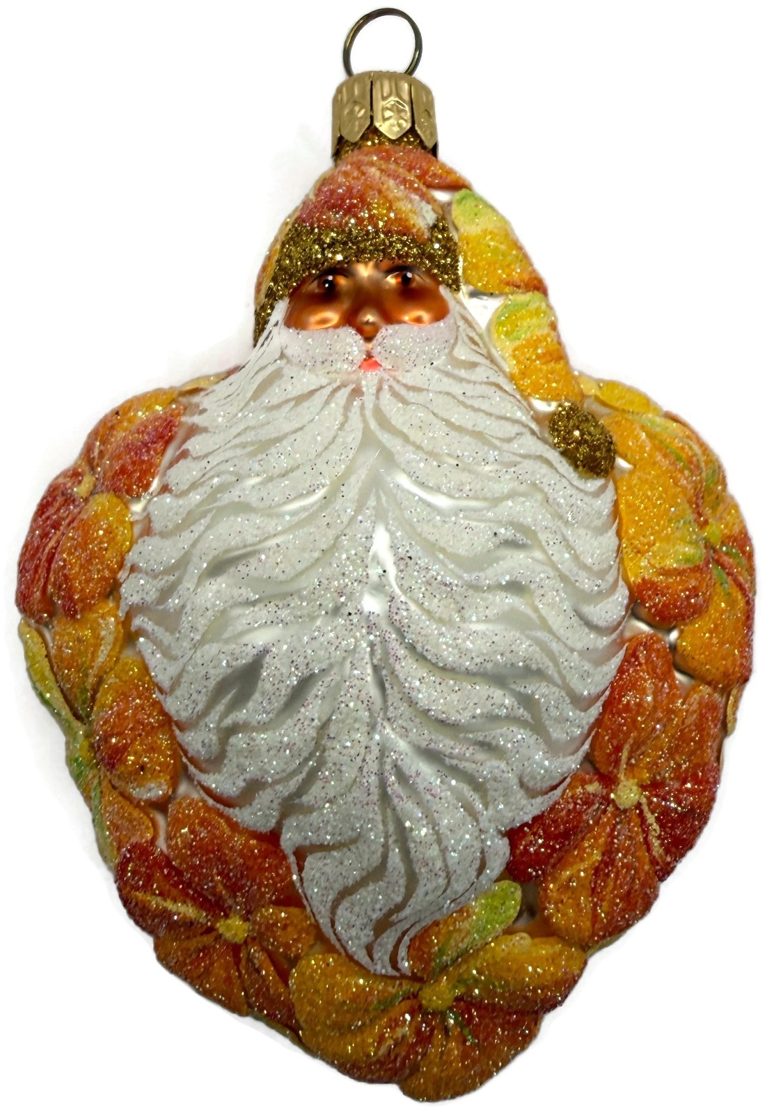 Patricia Breen Heart For Henry Nasturtium Orange Flower Santa Spring Ornament