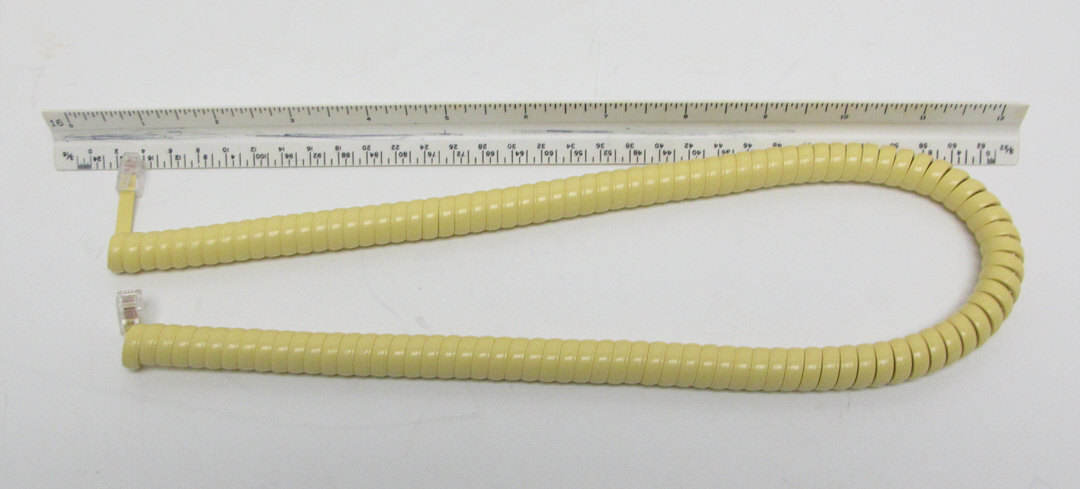 New Telephone Handset Cord – 12′ Western Electric Yellow Modular
