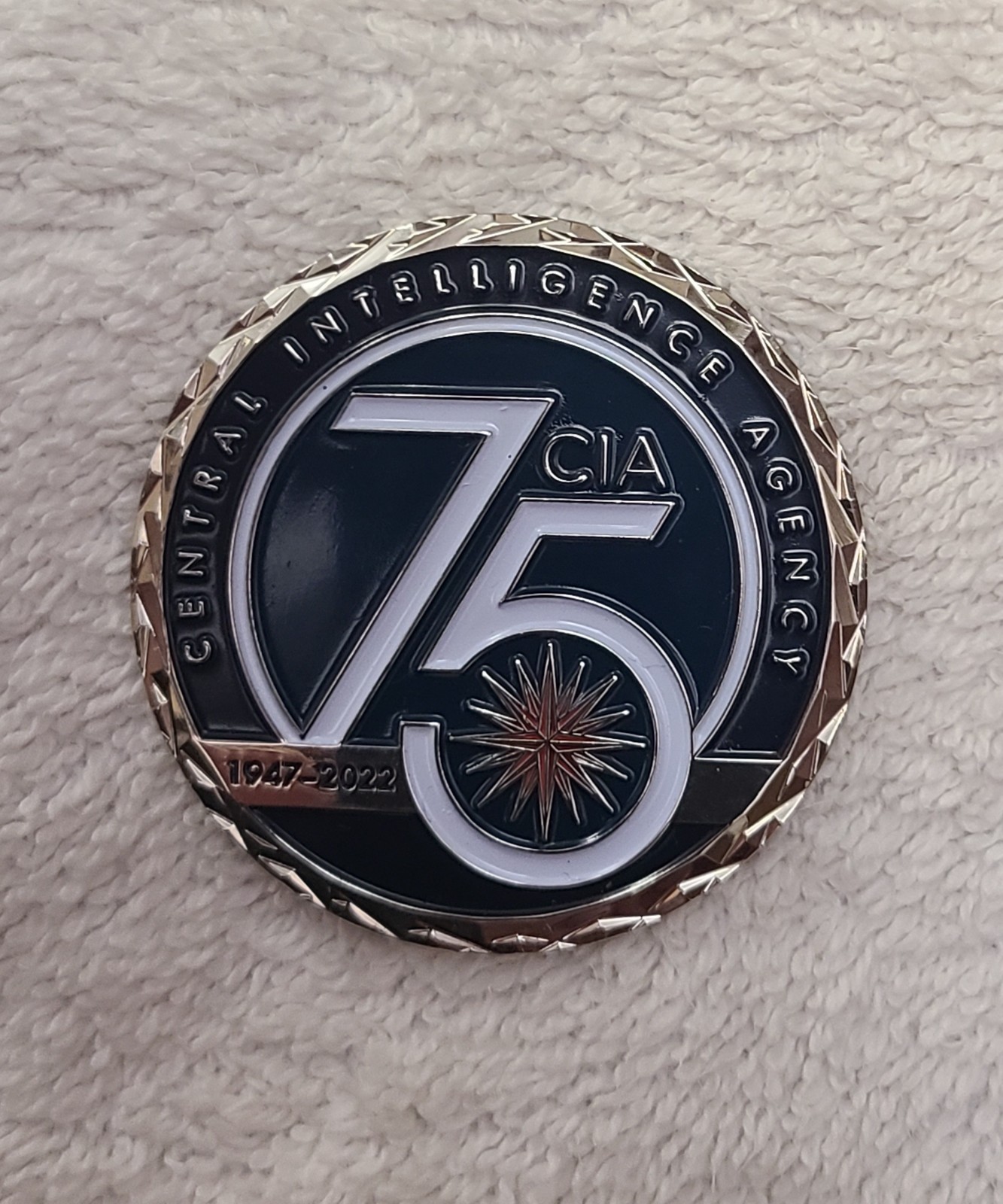 CIA “75th ANNIVERSARY” Callenge Coin- !!!!