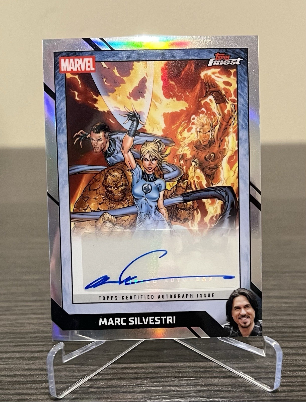 2026 Topps Finest Fantastic Four Marc Silvestri Auto #554 (Variant) Refractor