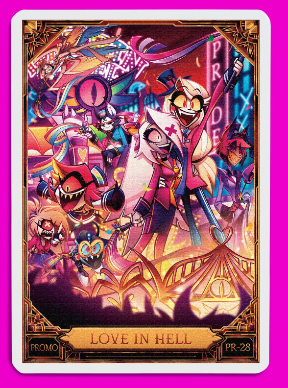 (PRESALE) HAZBIN HOTEL TRADING CARDS LOVE IN HELL PROMO CARD (PR-28) NEW SEALED
